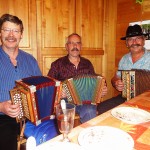 Manfred Rösli und Felix Inderbitzin, Stubete bei Fam. Kari Waldvogel in Oberarth